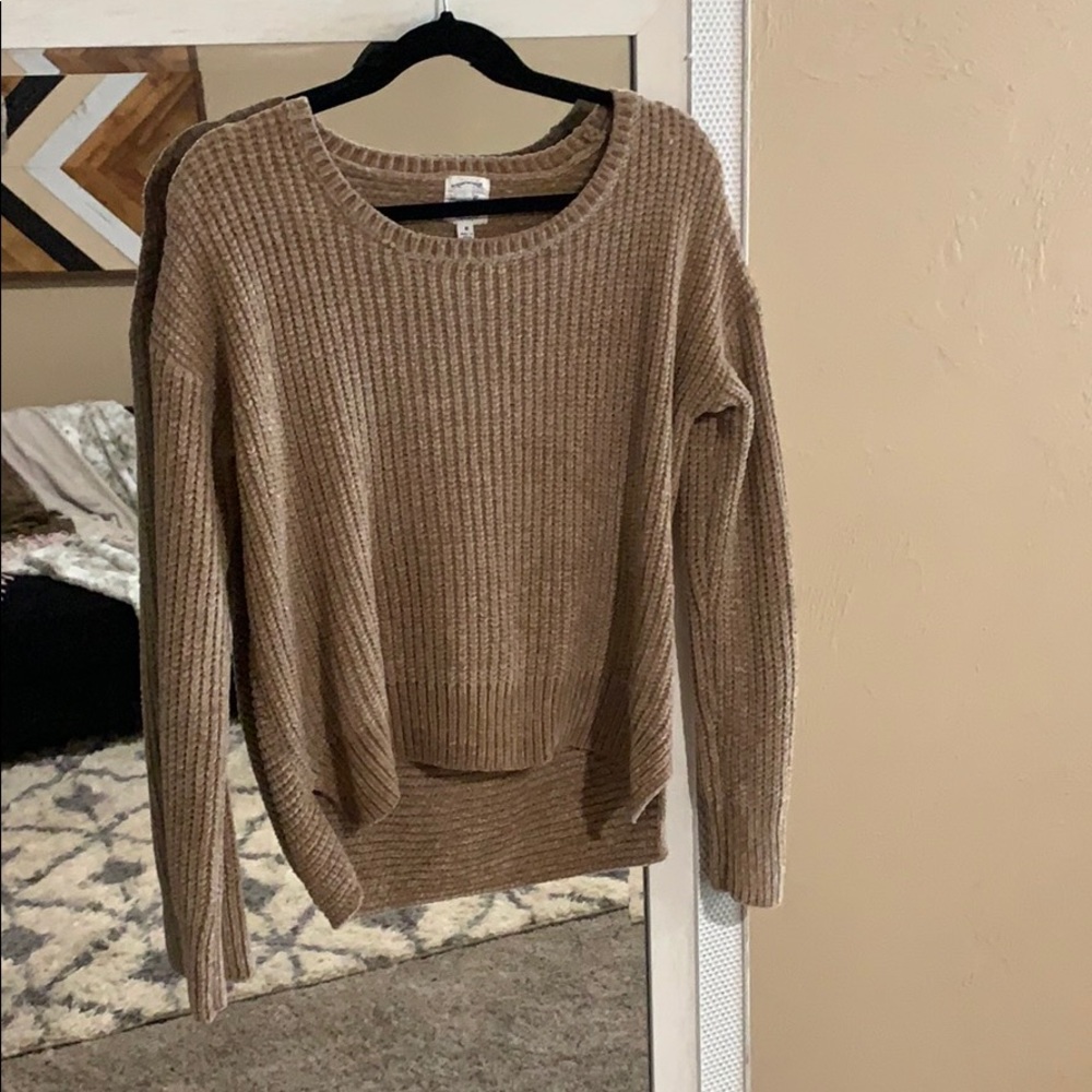 Tan chenille sweater